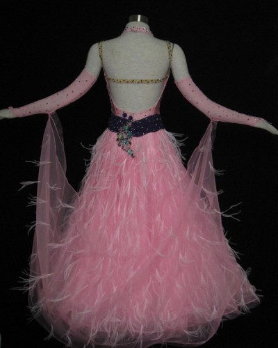Pink Spandex & Gauze Dress  SZ-HYJ-B890
