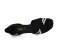 Black Nubuck & Silver Patent Sandal  LS160206