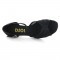 Black Satin with Mesh Sandal  LS160503
