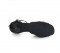 Black Satin Sandal with Width-Adjusted Buckle LS162001-1