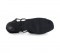 Black Satin Sandal with Width-Adjusted Buckle LS 162502