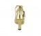 Gold Sparkle Patent with Flesh Mesh Sandal  LS162715