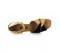Black Nubuck & Flesh Satin Sandal  LS164201