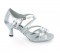 Silver Patent Leather & White Mesh Sandal  LS165705