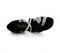 Black Nubuck & Silver Patent Sandal  LS165805