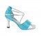 Blue Satin with Silver PU Sandal  LS165919
