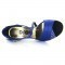 Blue Satin with Rhinestones Sandal 165922