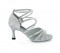 Silver White Satin Sandal  LS166203