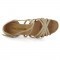 Beige Synthetic Leather Sandal adls167002