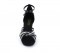 Black & Silver Patent Leather Sandal  LS168611