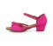 Hot Pink Satin Sandal with Width-Adjusted Buckle LS172006