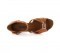 Brown Patent Leather Sandal with Width-Adjusted Buckle LS172007