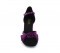 Purple Satin Sandal  LS172604