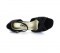 Black satin with glitter Sandal  LS174302