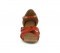 Orange Satin Sandal with Width-Adjusted Buckle LS175003