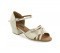 Yellow & Silver Patent Sandal with Width-Adjusted Buckle LS175004