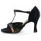 Black Velvet & Flower Patent Sandal DC177903