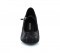 Black satin & sequins Pump  LP685207