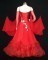 Red Spandex & Gauze & Chiffon Dress  SZ-HYJ-B1096