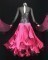 Black Lace &Hot Pink Silk Fabric Dress  SZ-HYJ-B1099