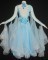 Light Blue Spandex & Gauze Dress  SZ-HYJ-B862