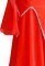Red Lycra & Chiffon Dress  SZ-LHCC3067-DR1007